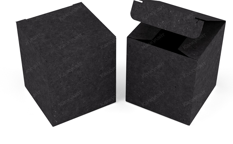 Коробка под подарочный набор косметики 150*150*170 мм черная