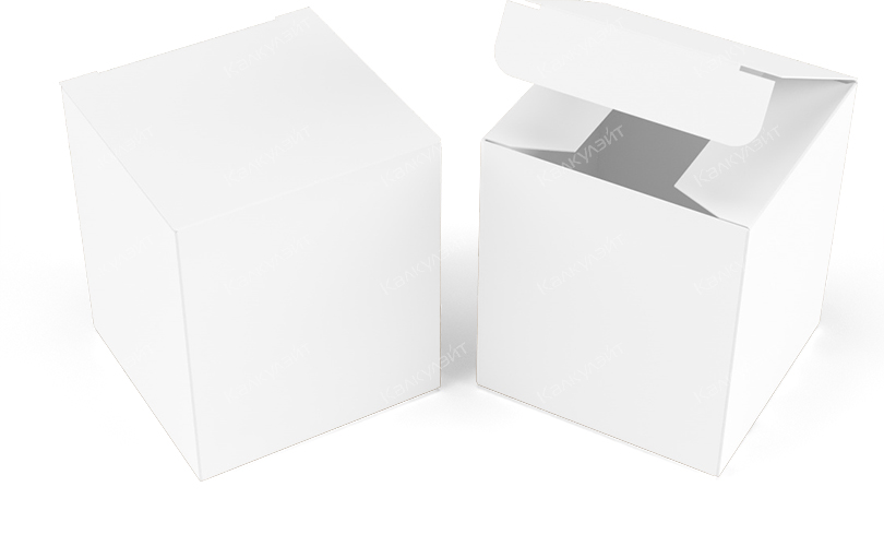 Коробка под подарочный набор косметики 150*150*170 мм белая