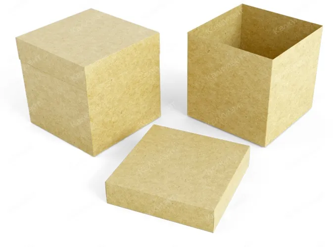 Картонная коробка для овсяного печенья 100*100*100 мм бурая - купить от производителя Calculate
