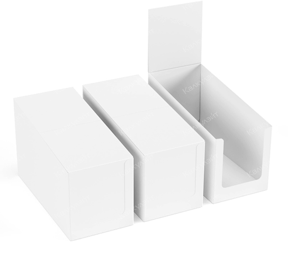 Коробка для набора мыла 200*180*100 мм белая на заказ – фото