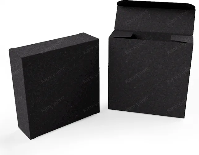 Картонная коробка для сыра 80*40*80 мм черная - купить от производителя Calculate