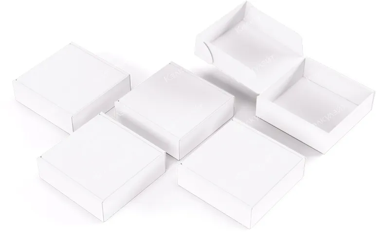 Коробка для твердого шампуня 100*100*38 мм белая - купить от производителя Calculate