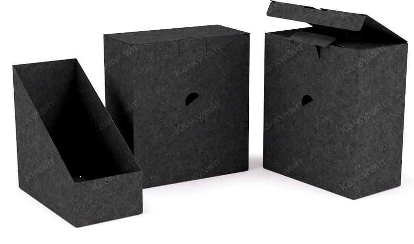Коробка под пенку для интимной гигиены  черная - купить от производителя Calculate
