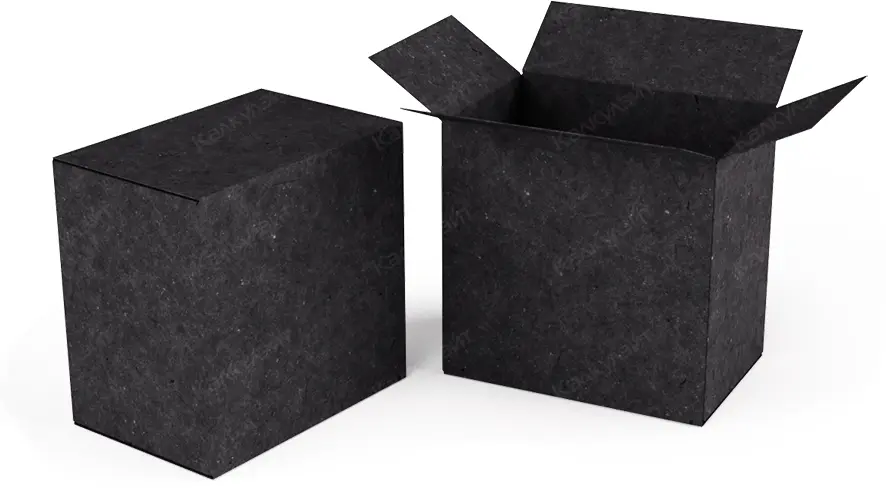 Коробка под набор для волос черная