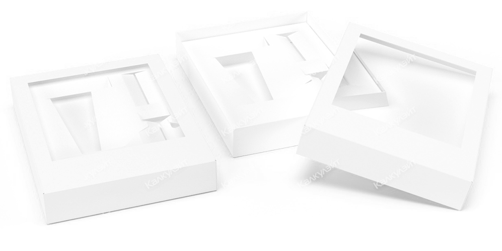 Картонная коробка под SPA набор 150*200*60 мм белая - купить от производителя Calculate